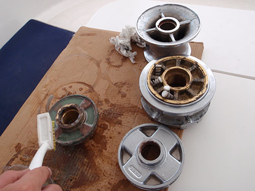 Windlass oxidation cleaning Windlass oxidation cleaning