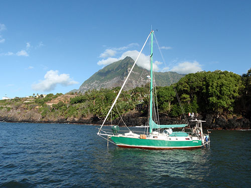 View from Hiva Oa anchorage