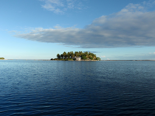 Island on Manihi Atoll