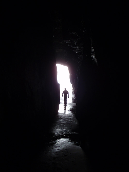 Jason in Cathedral Caves, the Catlins