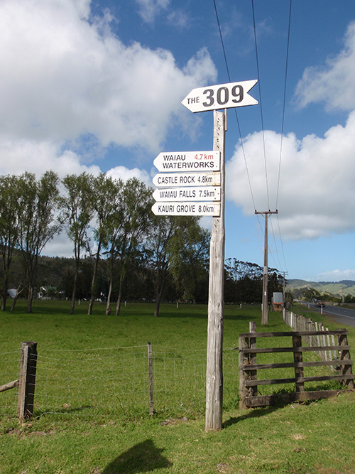 The 309 Road turnoff